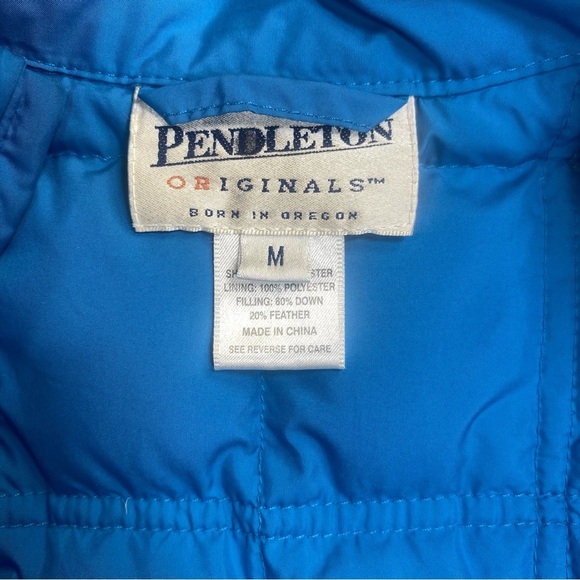 Royal Blue Quilted Puffer Vest with Stand-Up Collar - Picture 10 of 11